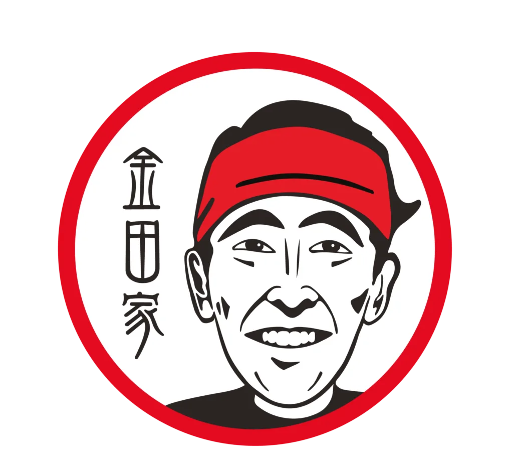 Kanada-Ya | Ramen Near Me | Illustration of a smiling person wearing a red headband, inside a red-bordered circle. Asian characters are written on the left side of the image. | London